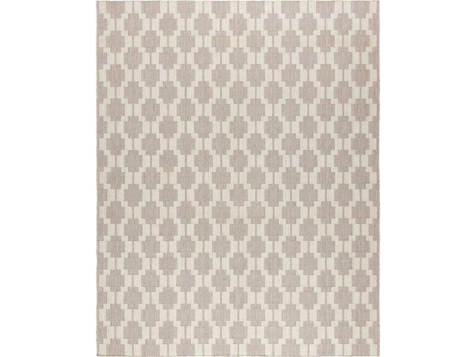 Aba Ivory Silver Hand Loomed Area Rug