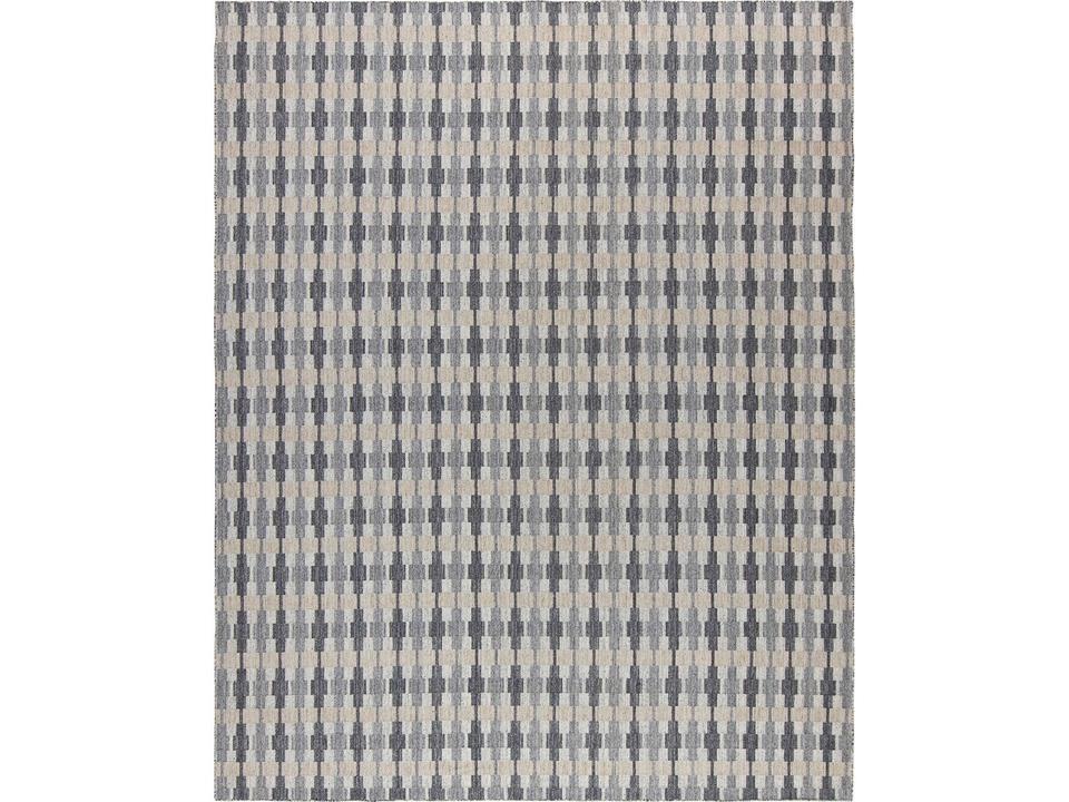 Aba Collection Area Rug Ivory Grey Minimalist Design