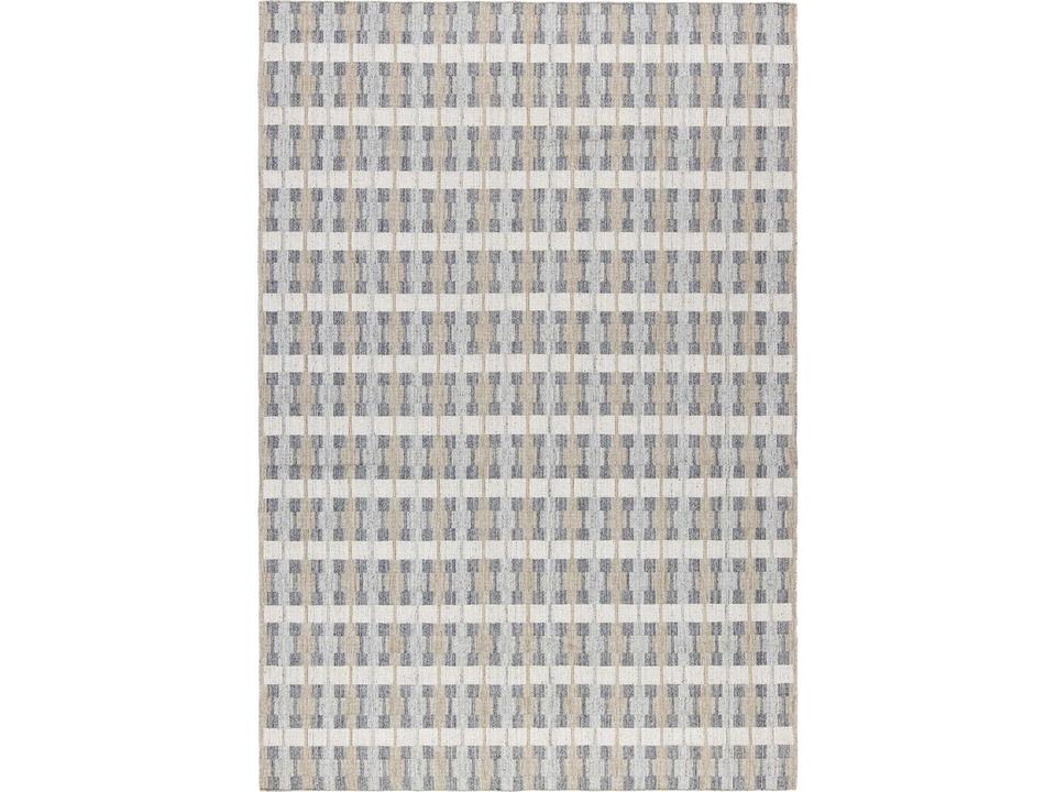 Aba Collection Hand Loomed Area Rug Ivory Silver