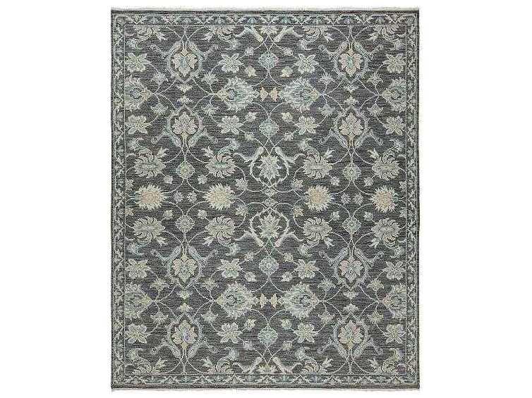 Aria Area Rug Charcoal Tone Hand-Knotted Wool
