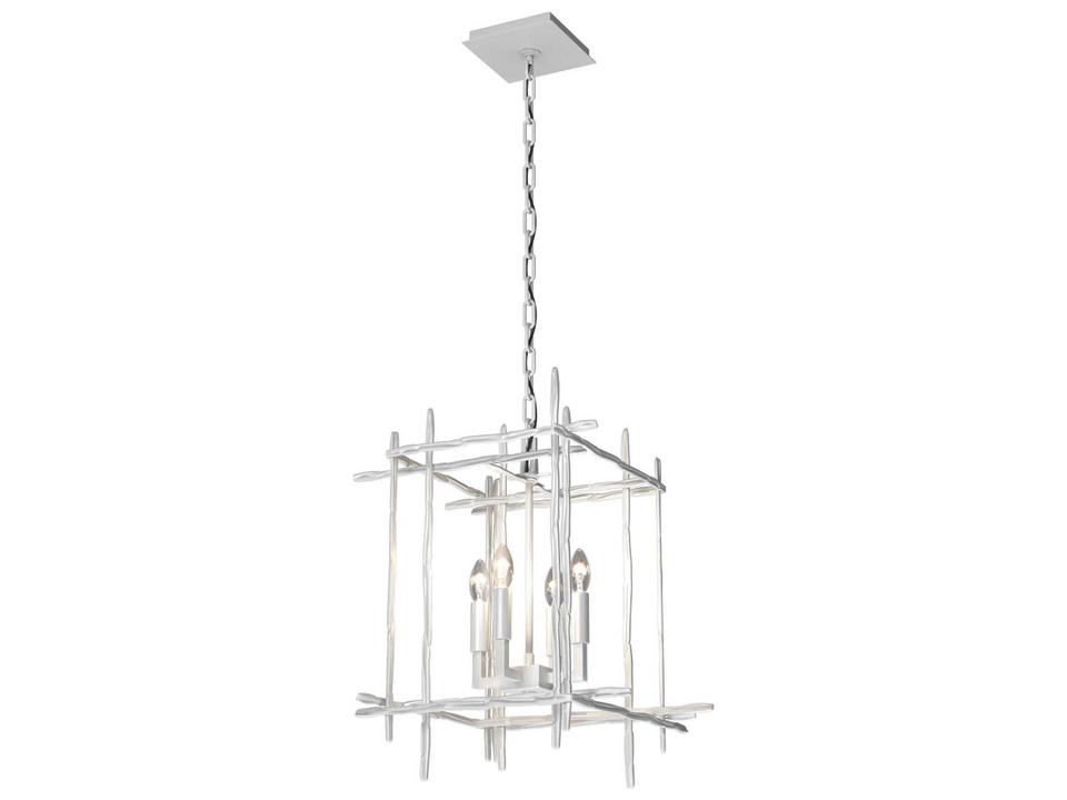 Tura 4-Light Small Chandelier Modern Cage Pendant