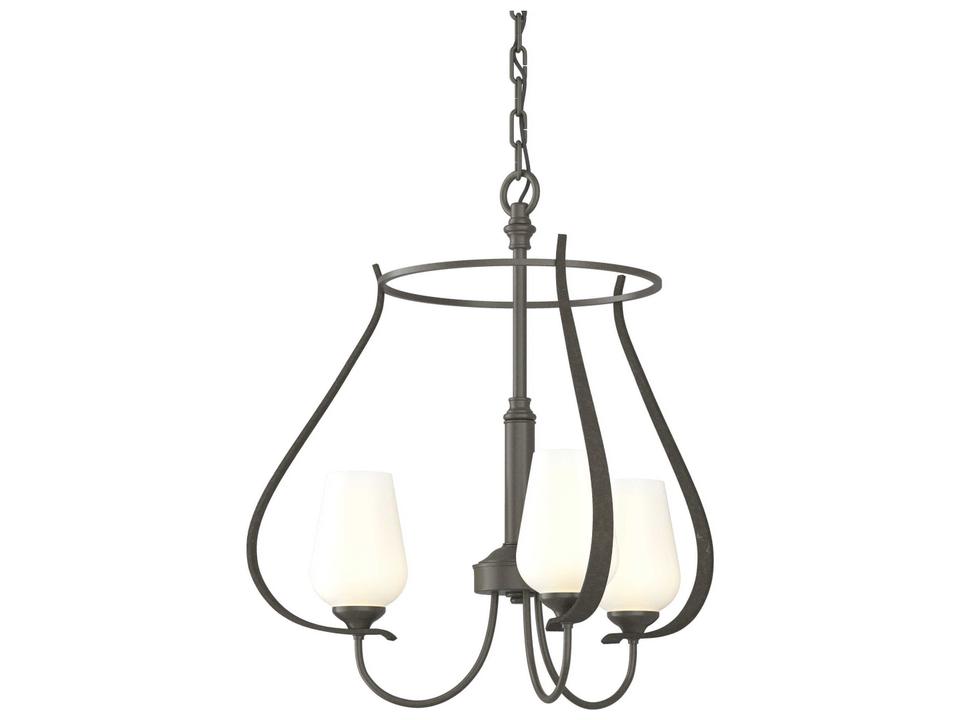 Flora 3-Arm Chandelier Hand-Forged