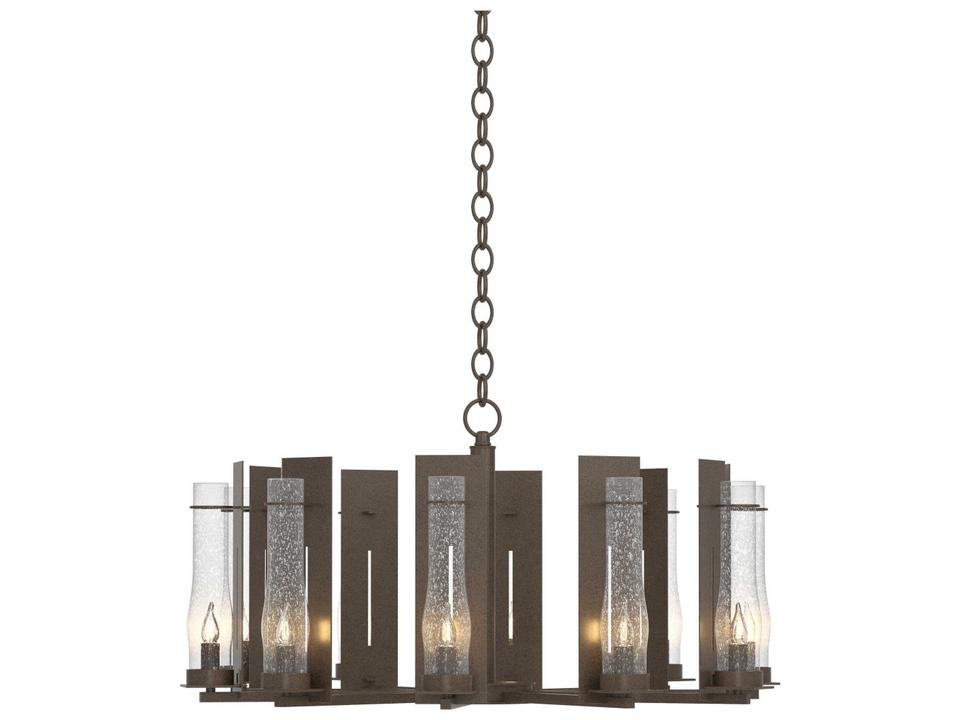 New Town 10-Light Chandelier Hand-Forged