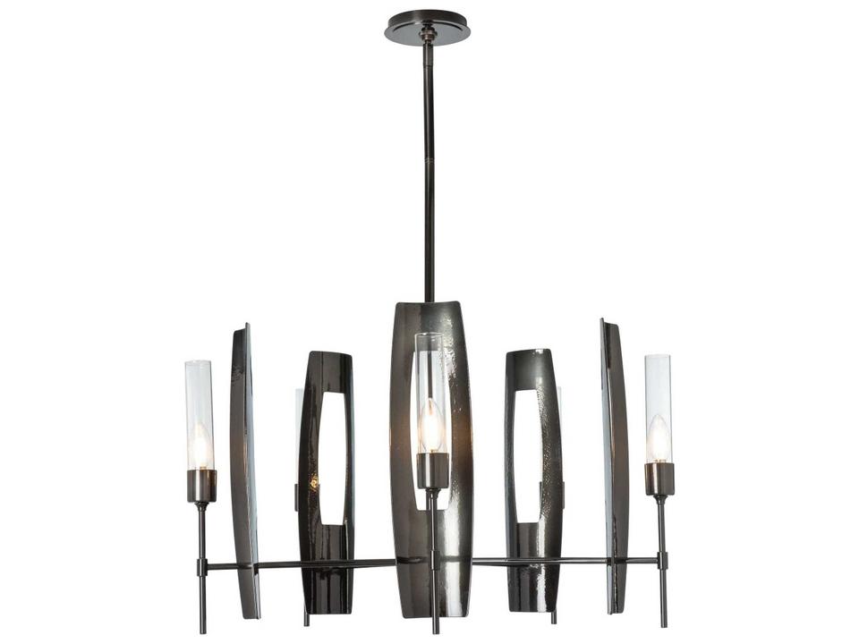 Passage 5-Light Circular Pendant Hand-Forged