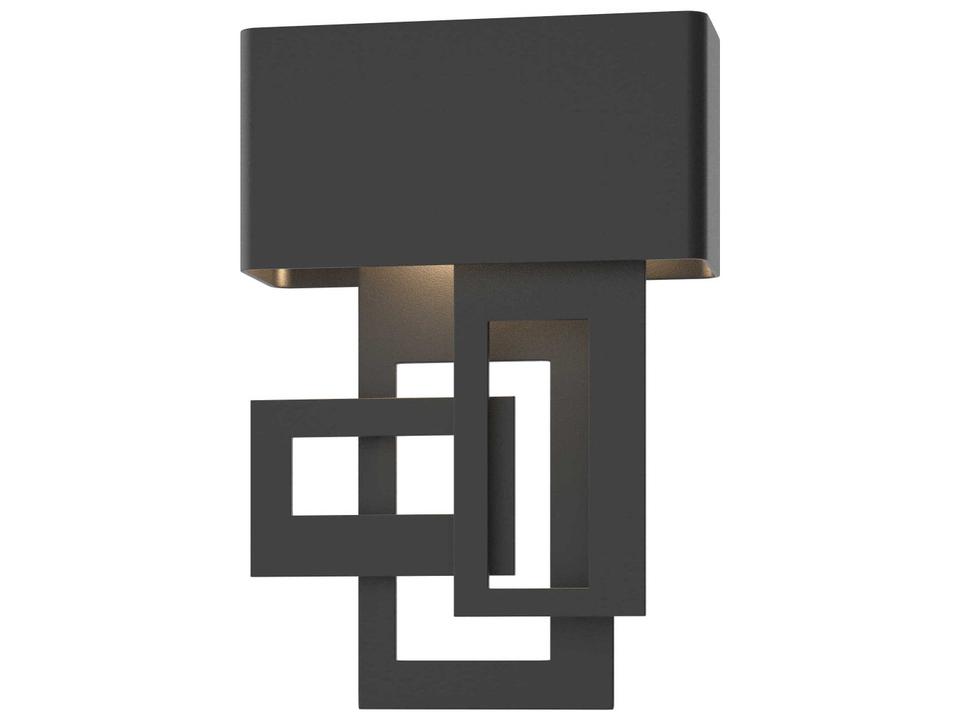 Collage Right Facing 1-Light LED Outdoor Wall Sconce in Dark Smoke