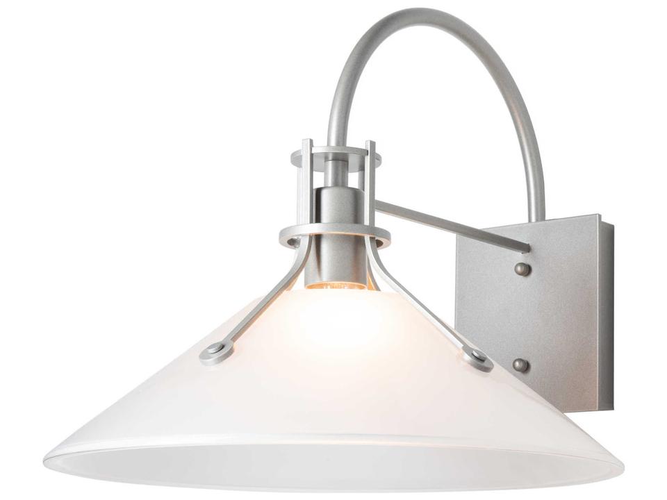 Henry Large Glass Shade Outdoor Sconce Classic Gooseneck Light