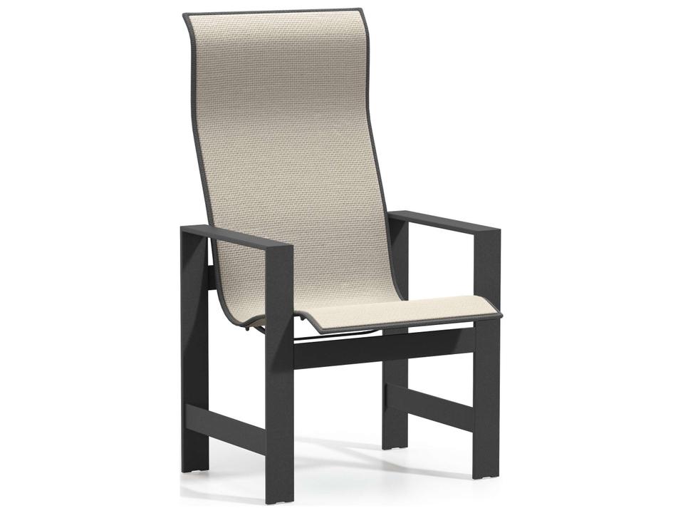 Grace Sling Aluminum High Back Dining Chair