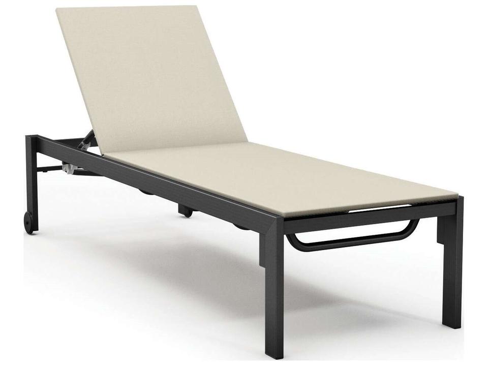 Allure Sling Adjustable Outdoor Patio Chaise Lounge Set of 2 with Wheels