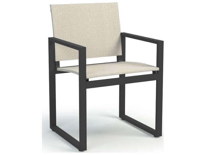 Allure Aluminum Sling Dining Arm Chair