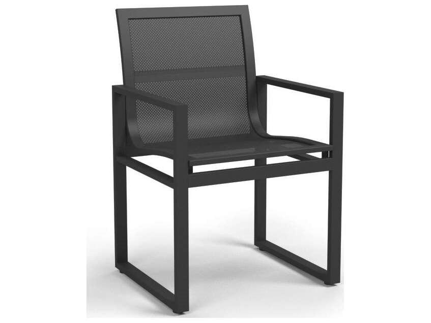 Allure Mesh Aluminum Outdoor Patio Dining Arm Chair