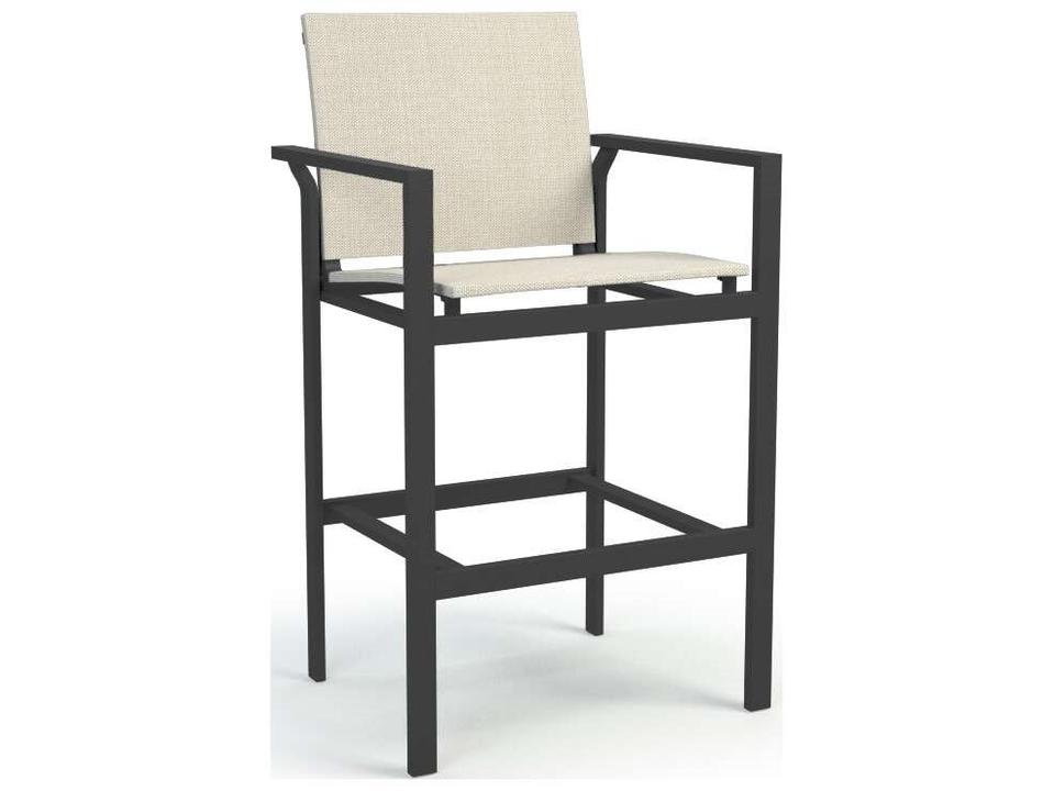 Allure Sling Aluminum Outdoor Bar Arm Stool