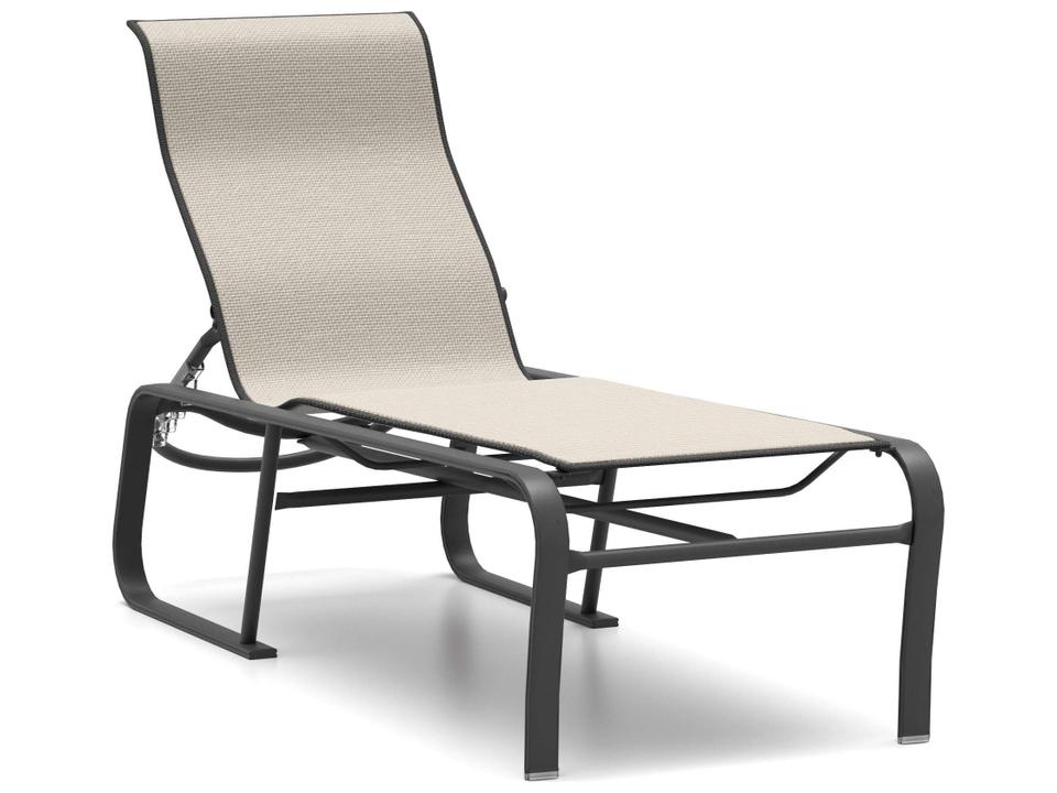 Kashton Adjustable Outdoor Chaise Lounge Sling Aluminum