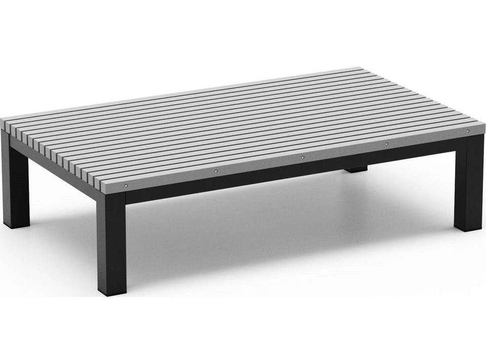 Eden 60 Inch x 30.5 Inch Rectangle Coffee Table with HDPE Polymer Top