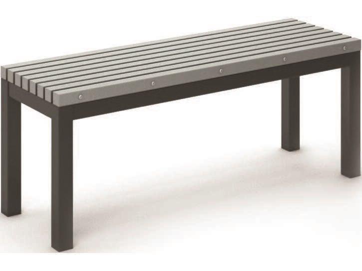 Eden Aluminum Slat Dining Bench