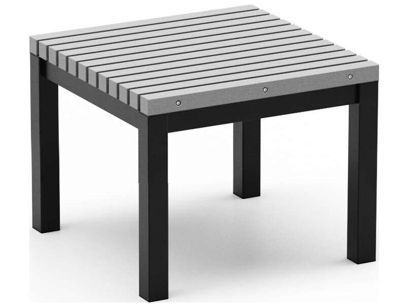 Eden 23.5 Inch Square HDPE Top Side Table