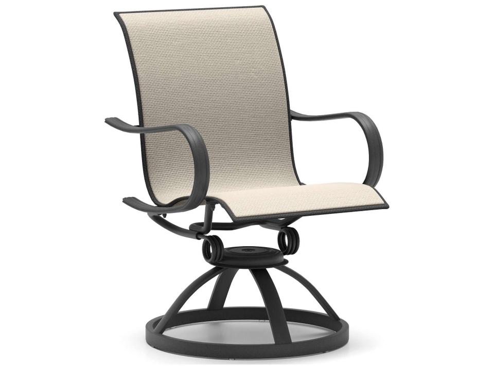 Holly Hill Sling Aluminum Low Back Outdoor Swivel Rocker