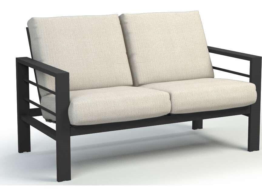 Sutton Cushion Aluminum Low Back Loveseat