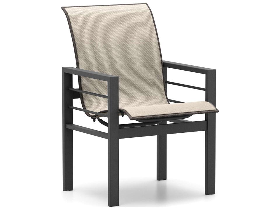 Sutton Sling Aluminum Low Back Dining Chair