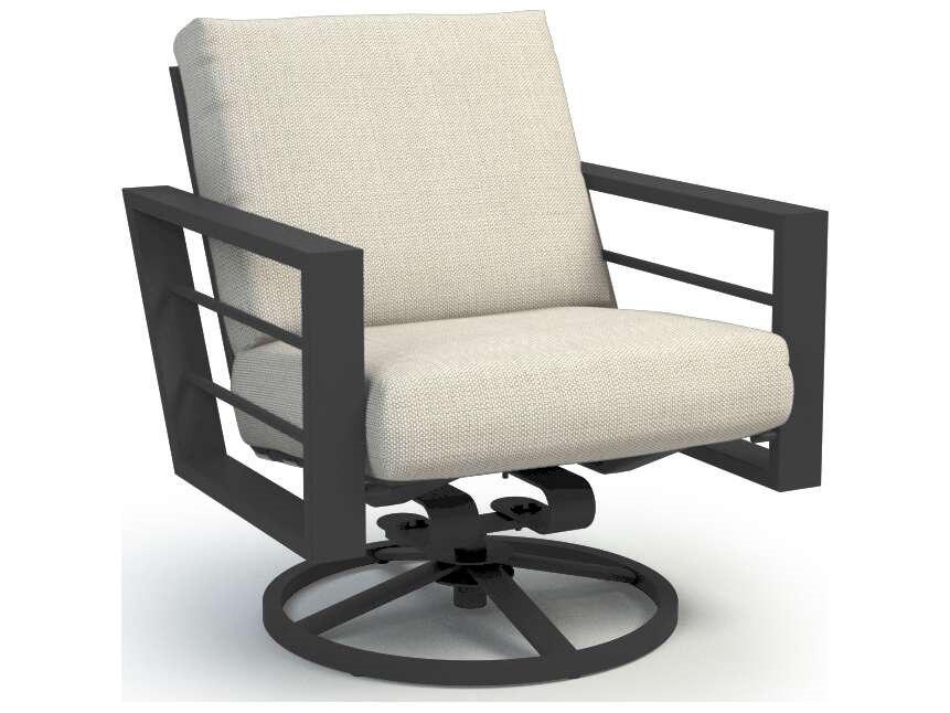 Sutton Cushion Low Back Swivel Rocker Chat Chair
