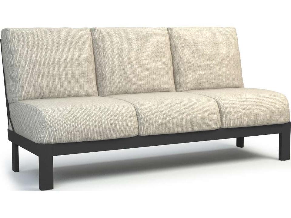 Elements 73-Inch Aluminum Modular Sofa