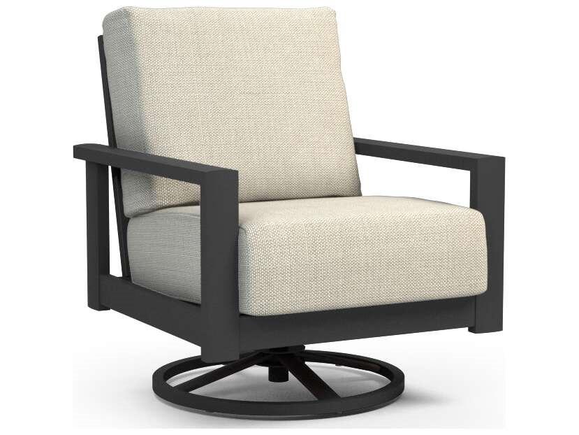 Elements Cushion Aluminum Swivel Rocker Outdoor Lounge Chair