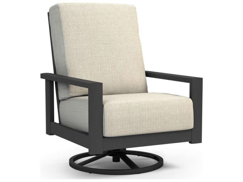 Elements Cushion High Back Swivel Rocker Outdoor Lounge Chair