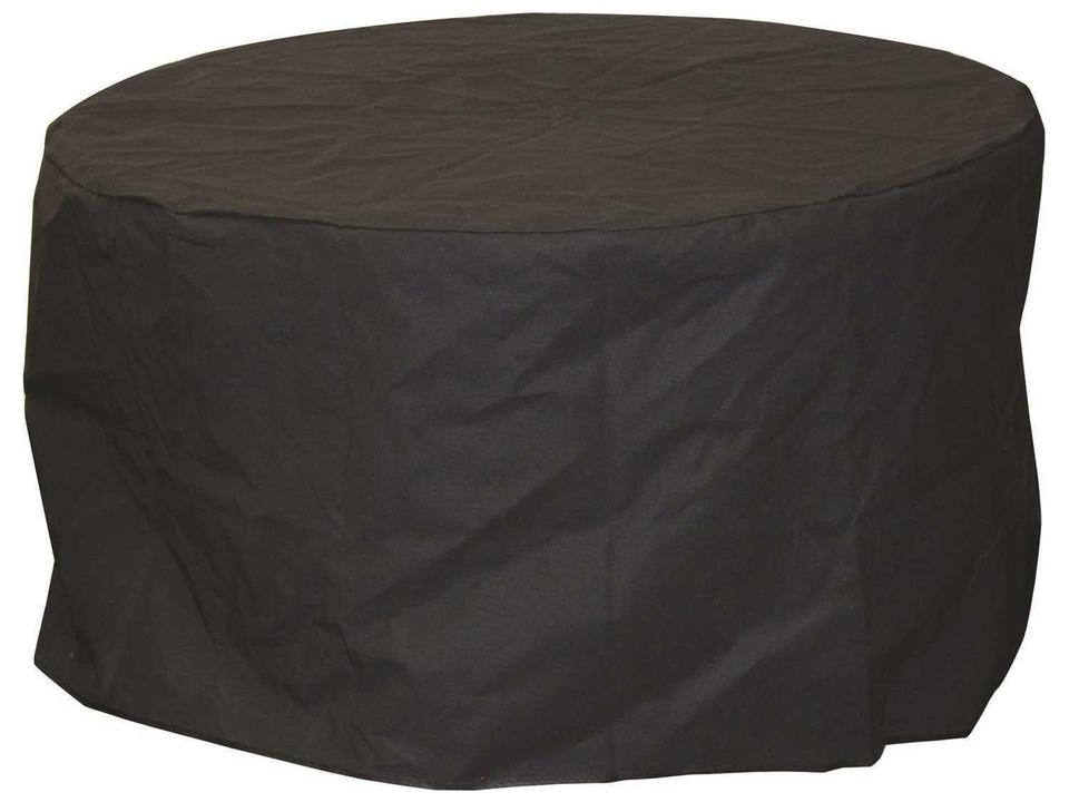42-Inch Round Fire Pit Table Cover Tan