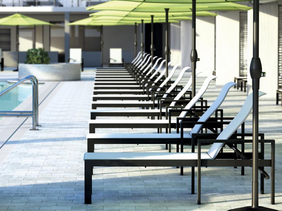 Grace Sling Aluminum Outdoor Patio Lounge Set