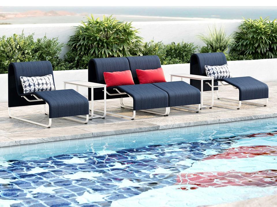Infiniti Air Sensation Sling Aluminum Outdoor Lounge Set