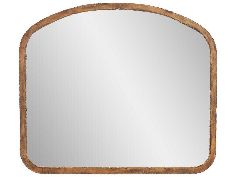 Marius Arched Wall Mirror in Antique Gold Finish