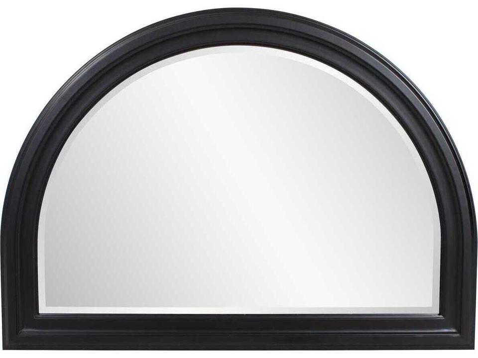 George Bronze Arched Wall Mirror with Beveled Glass