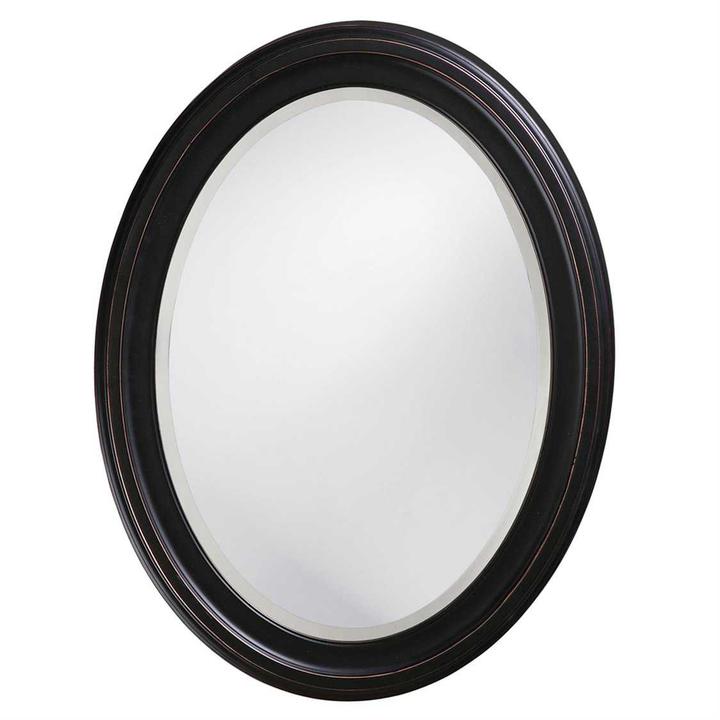 George Oval Wall Mirror in Oil Rubbed Bronze