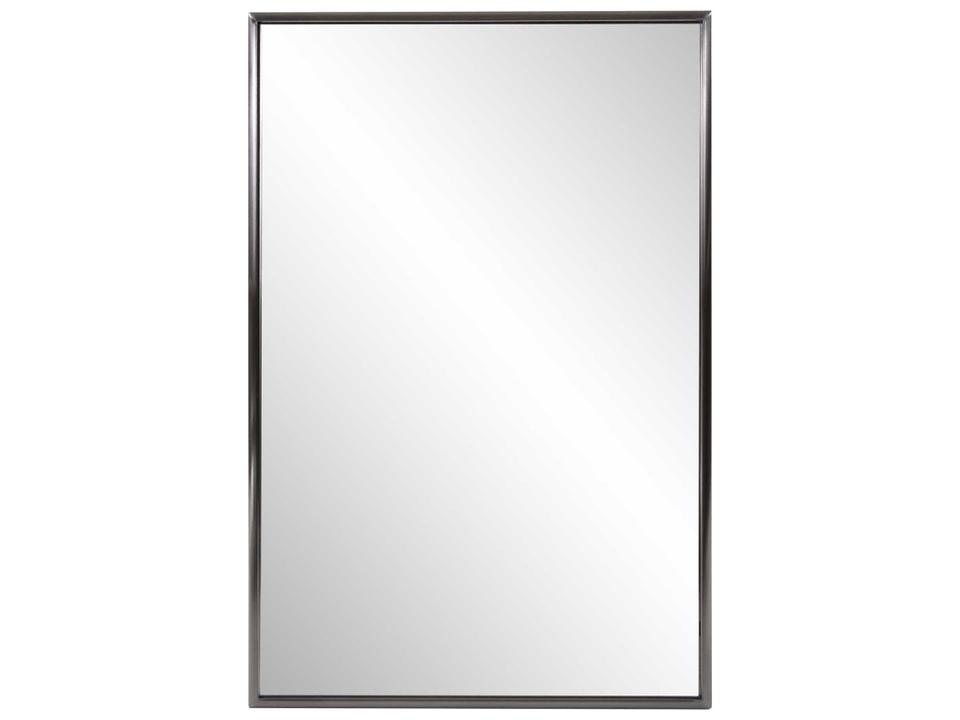 Yorkville Brushed Titanium Rectangular Wall Mirror