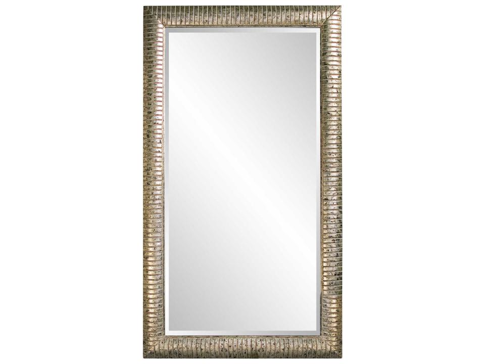Daniel Rectangle Mirror in Antique Mottled Silver