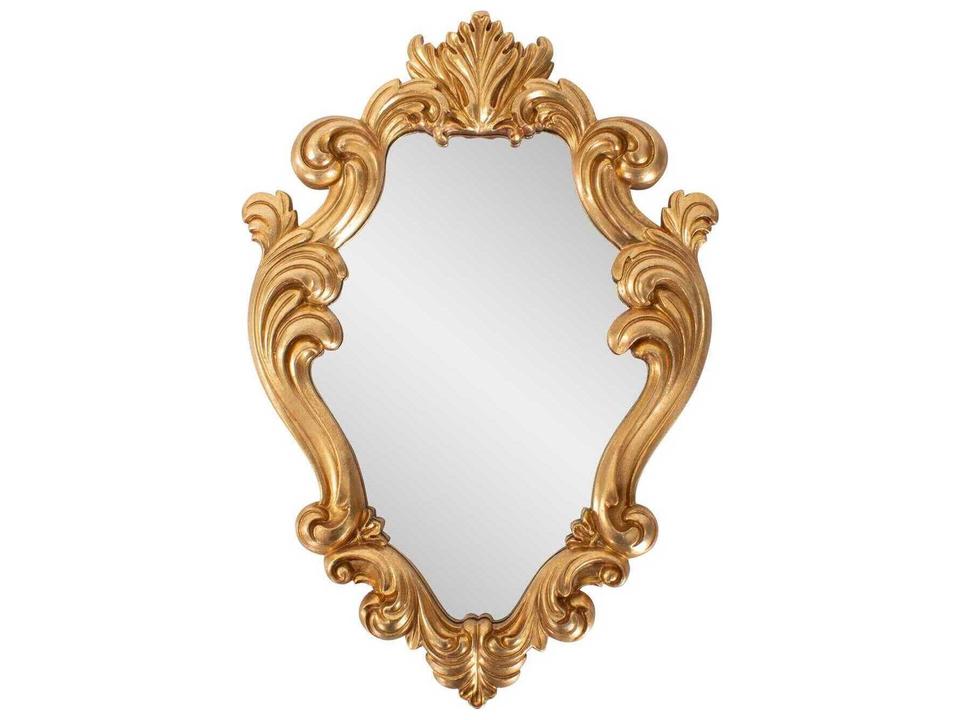 French D' Amboise Wall Mirror Antique Gold Ornate Frame