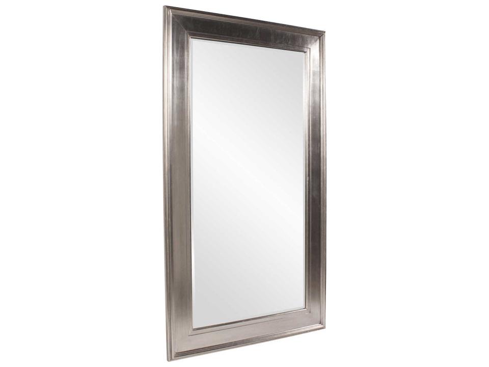 Christian Rectangular Floor Mirror in Silver Leaf