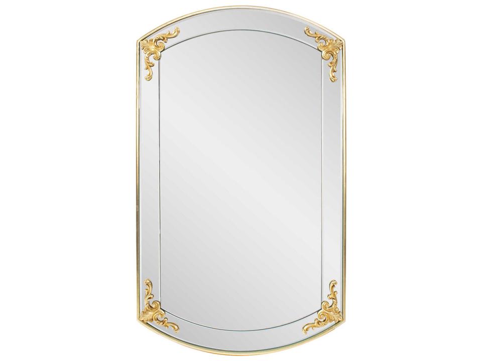 Brockwell Rectangle Wall Mirror in Gold Leaf