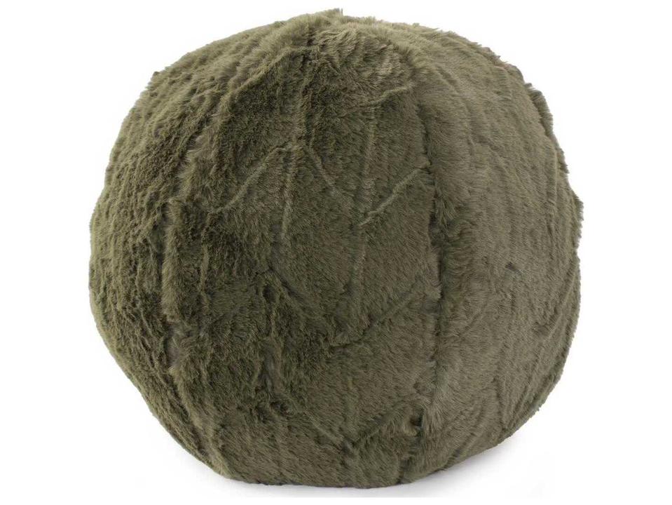 Angora Moss Green 20x20 Square Decorative Pillow with Down Insert