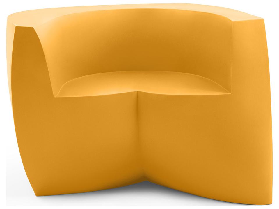 Gehry Easy Chair in Yellow Polyethylene