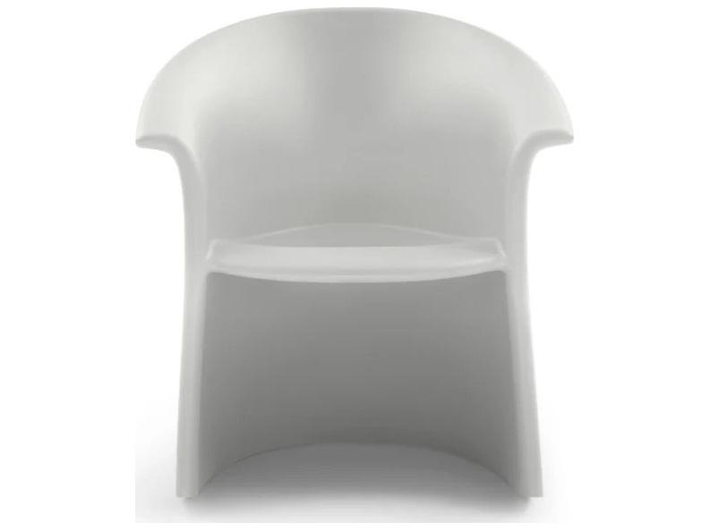Vignelli Rocker Accent Rocking Chair in Light Gray