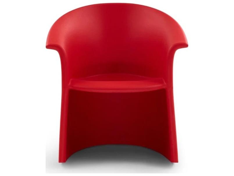 Vignelli Rocker Indoor Outdoor Rocking Chair in Tomato Red