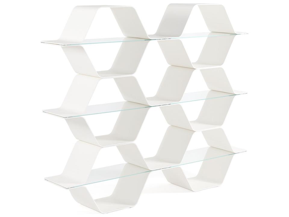 Honeycomb Modular Shelving - White - Configuration D