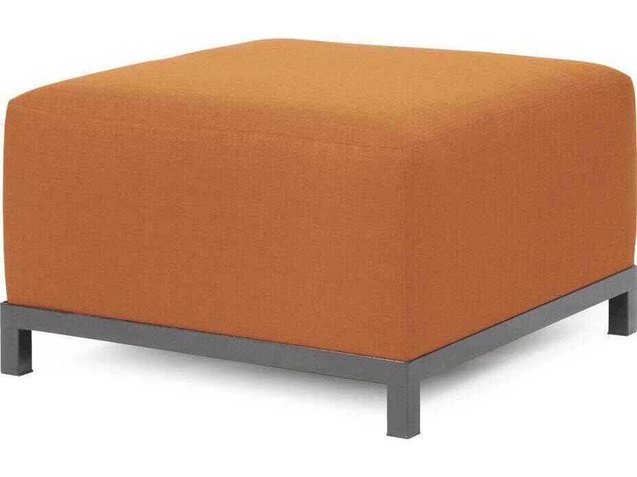 Howard Elliott Axis Seascape Ottoman with Sunbrella Canyon Cushion