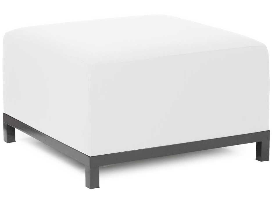 Axis Seascape Steel Ottoman with Sunbrella Cushion in Natural