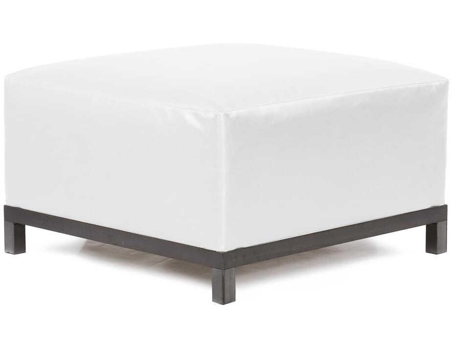 Howard Elliott Axis Atlantis Ottoman in White