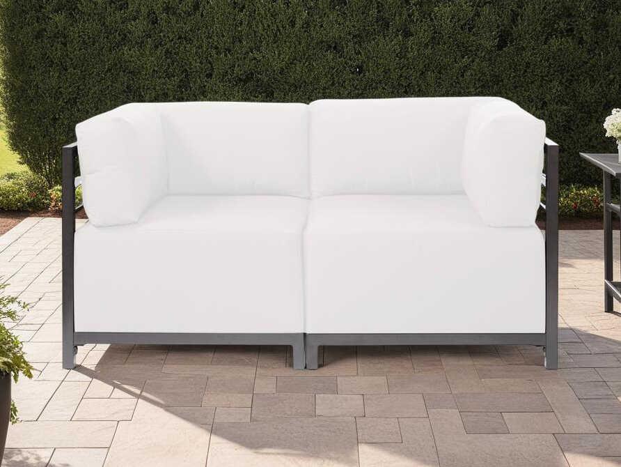 Axis Seascape Natural Sunbrella Cushion Loveseat
