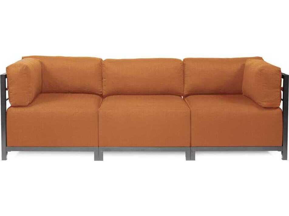 Axis Seascape Sofa with Sunbrella Cushions in Canyon