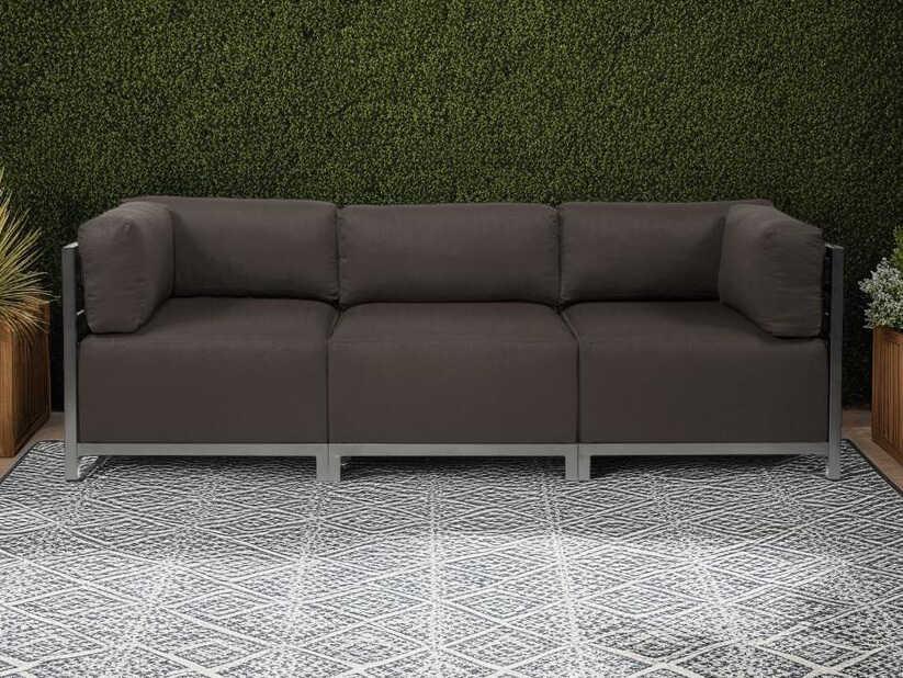 Axis Seascape 96-Inch Sunbrella Charcoal Fabric Sofa
