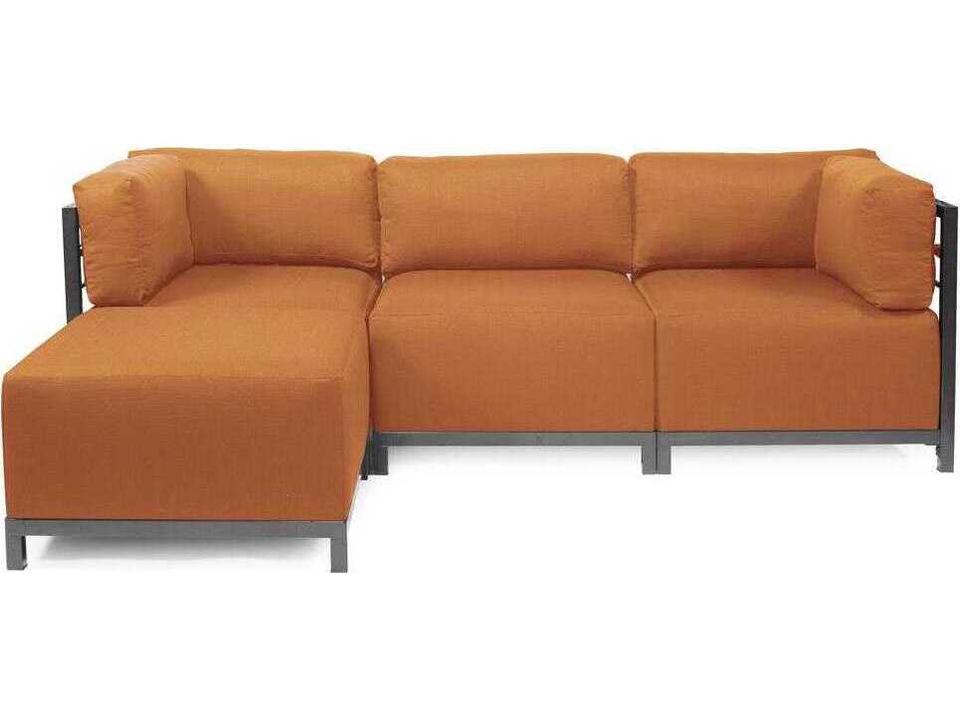 Axis Seascape 4-Piece Sectional Lounge Set in Canyon