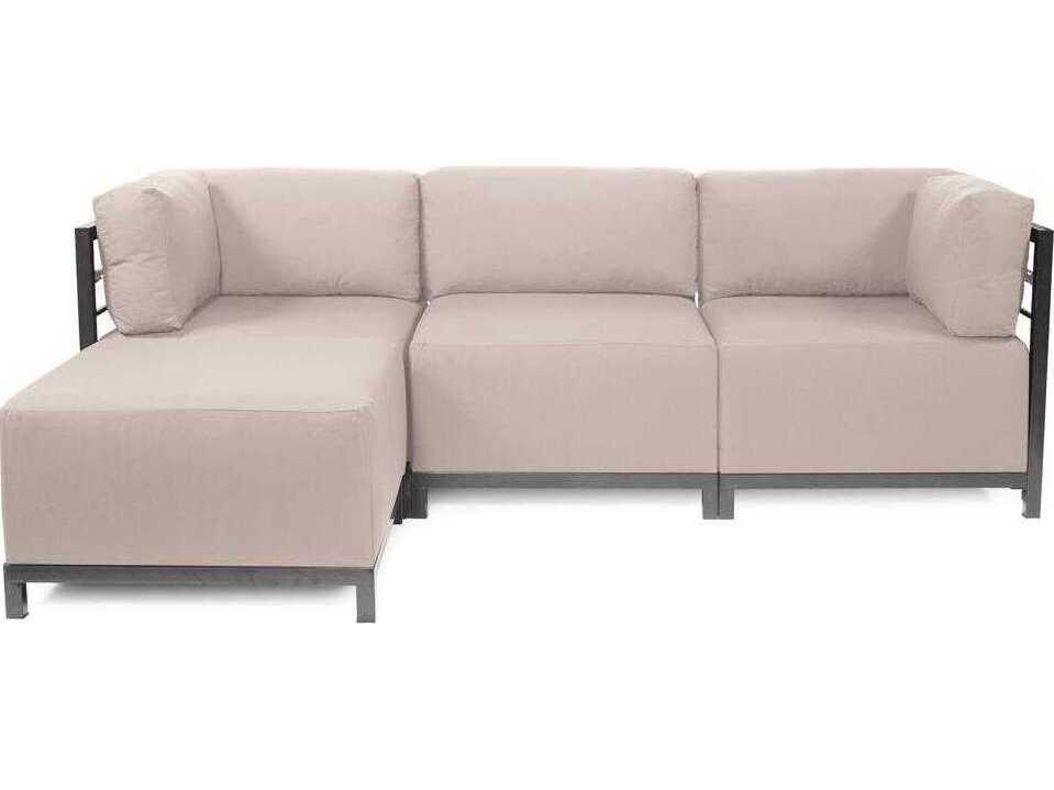 Axis Seascape Sand Sunbrella 4-Piece Modular Lounge Set